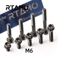 RTAMO Titanium Hex Flange Bolt M6 – Anti-Loose Motorcycle Hardware