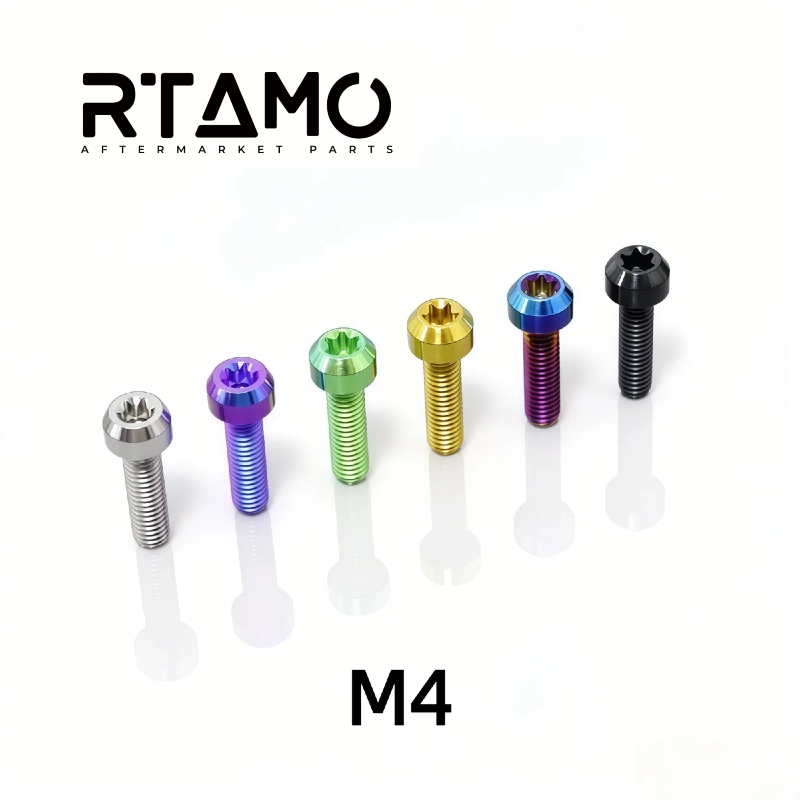 Titanium Bolt M4 Torx Head Chamfered Screw
