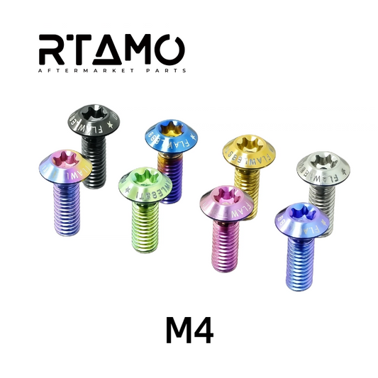 Titanium Bolt M4 Countersunk Umbrella Head