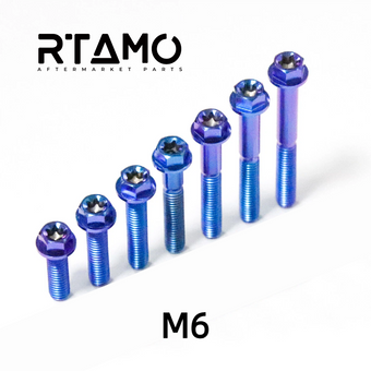compare product RTAMO Titanium Bolt M6 Flange Torx Head