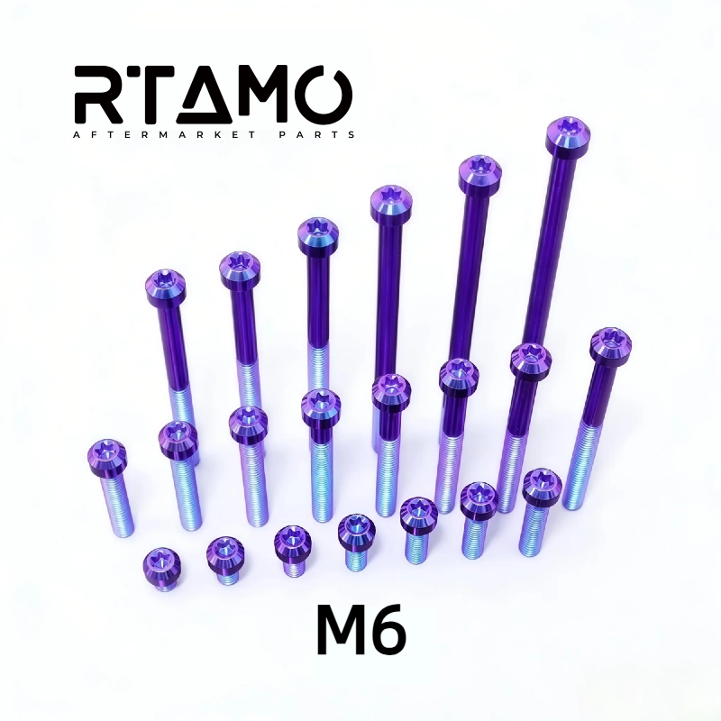 Titanium Bolt M6 Torx Head Chamfered Screw