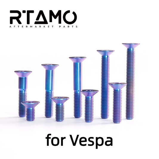 Titanium Bolt M6 Countersunk Head for Vespa Footrest