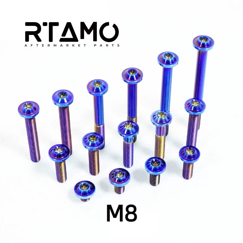 Titanium Bolt M8 Torx Disc Head