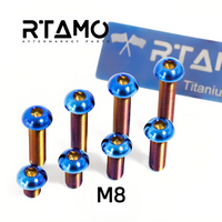 RTAMO Titanium Ball Button Bolt M8 Hex Socket