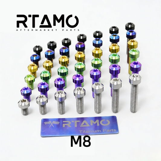 Titanium Bolt M8 Torx Head Chamfered Screw
