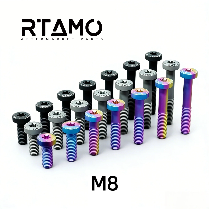 Titanium Bolt M8 Torx Pan Matte Sandblasted Screw