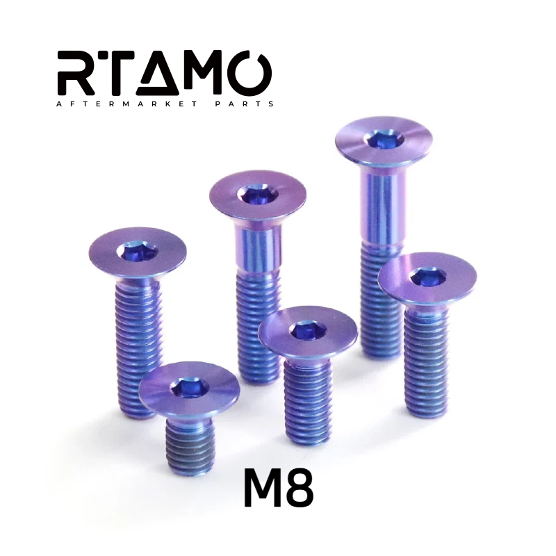 Titanium Bolt M8 Countersunk Hex Head
