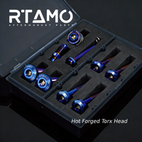 Titanium Caliper Mounting Bolts Compatible with Brembo Basic 4-Piston Calipers