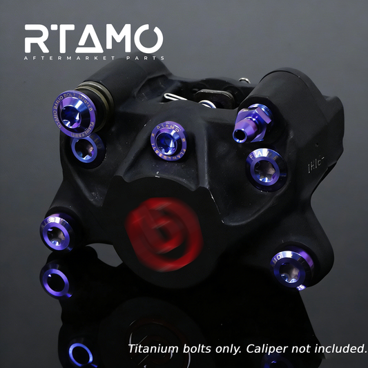 Titanium Caliper Mounting Bolts Fit for Brembo Basic 2-Piston Calipers