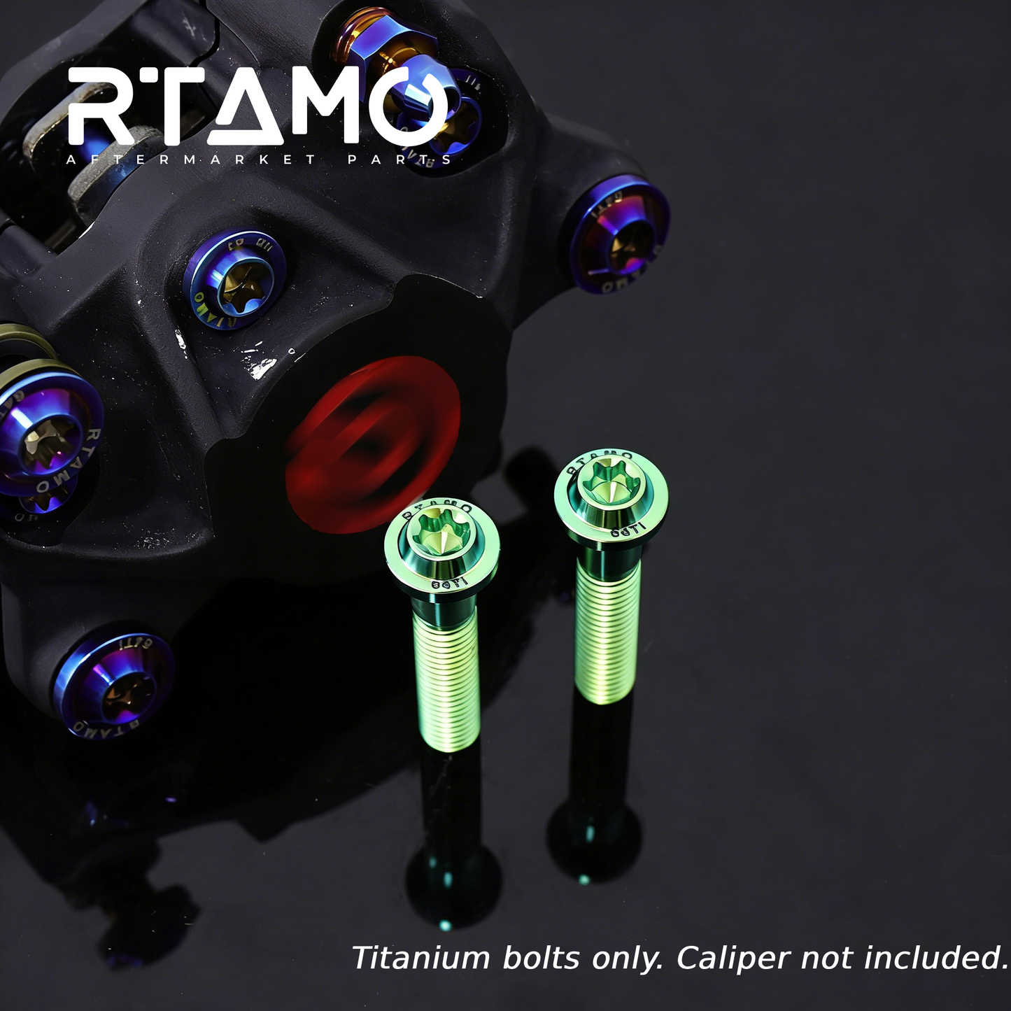 Titanium Caliper Mounting Bolts Fit for Brembo Basic 2-Piston Calipers