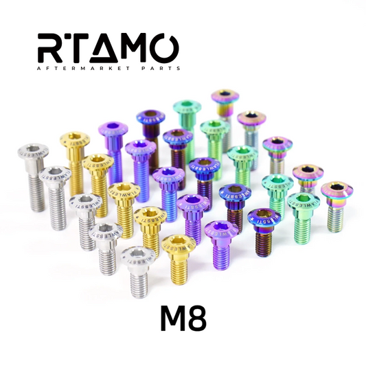 Titanium Hex Socket Head Step Bolt M8