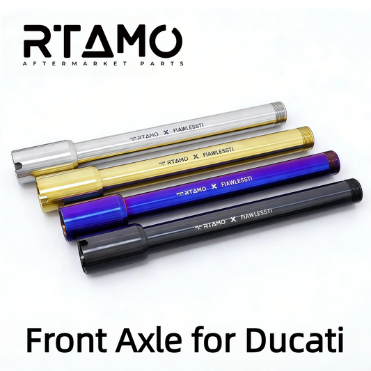 Titanium Front Wheel Center Axle for Ducati