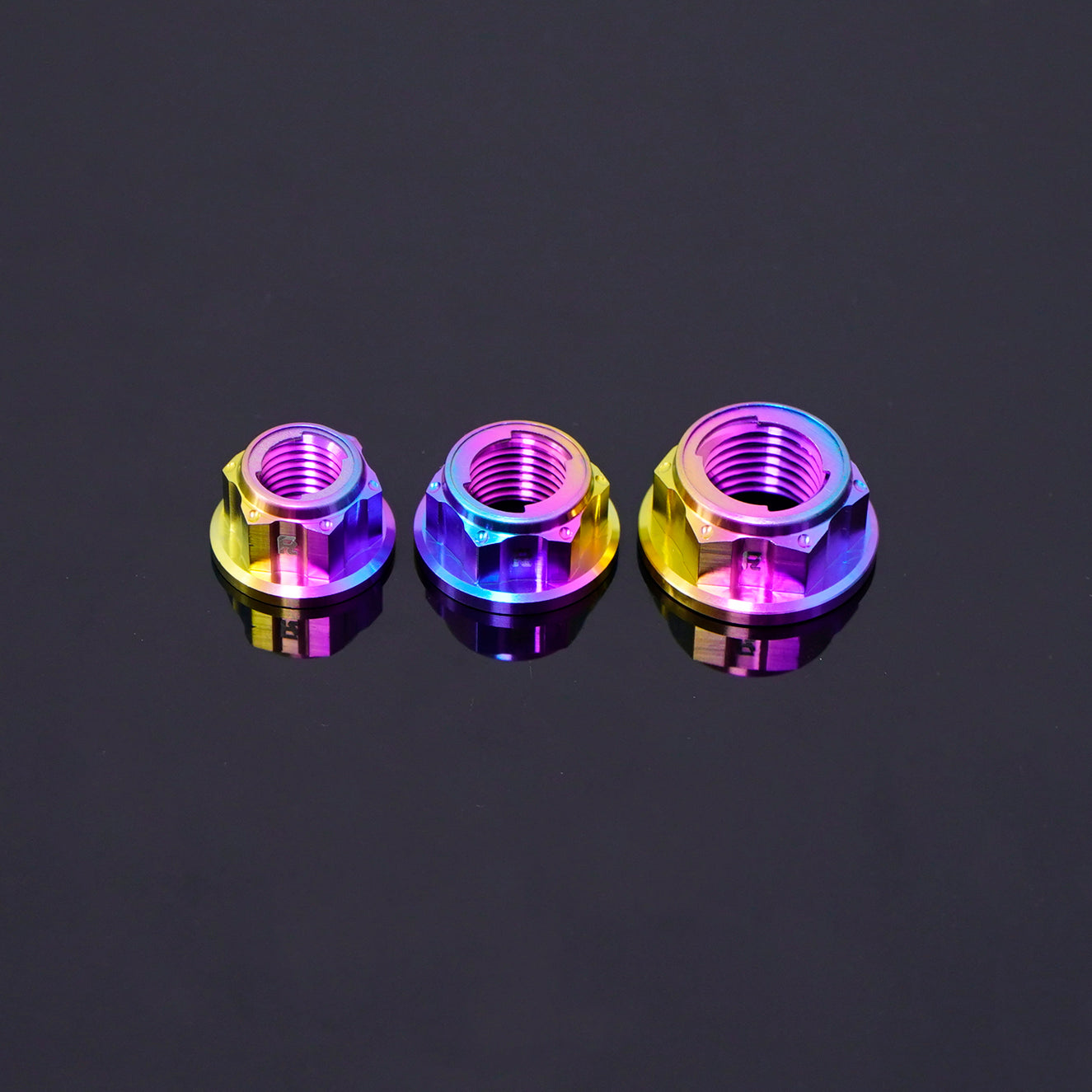 Titanium Lock Fancy Nut M10-M16