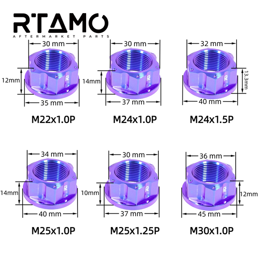 Titanium CNC Nuts M22-M30