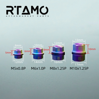 Titanium Flange Nut M5-M10 Matte Sandblasted Screw