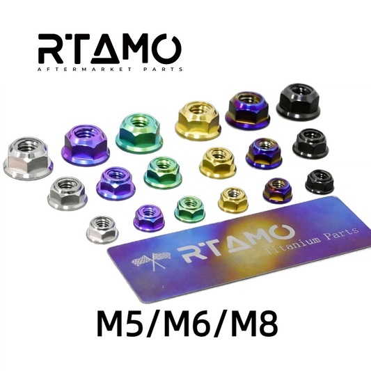 Titanium Lock Flange Nut M5/M6/M8