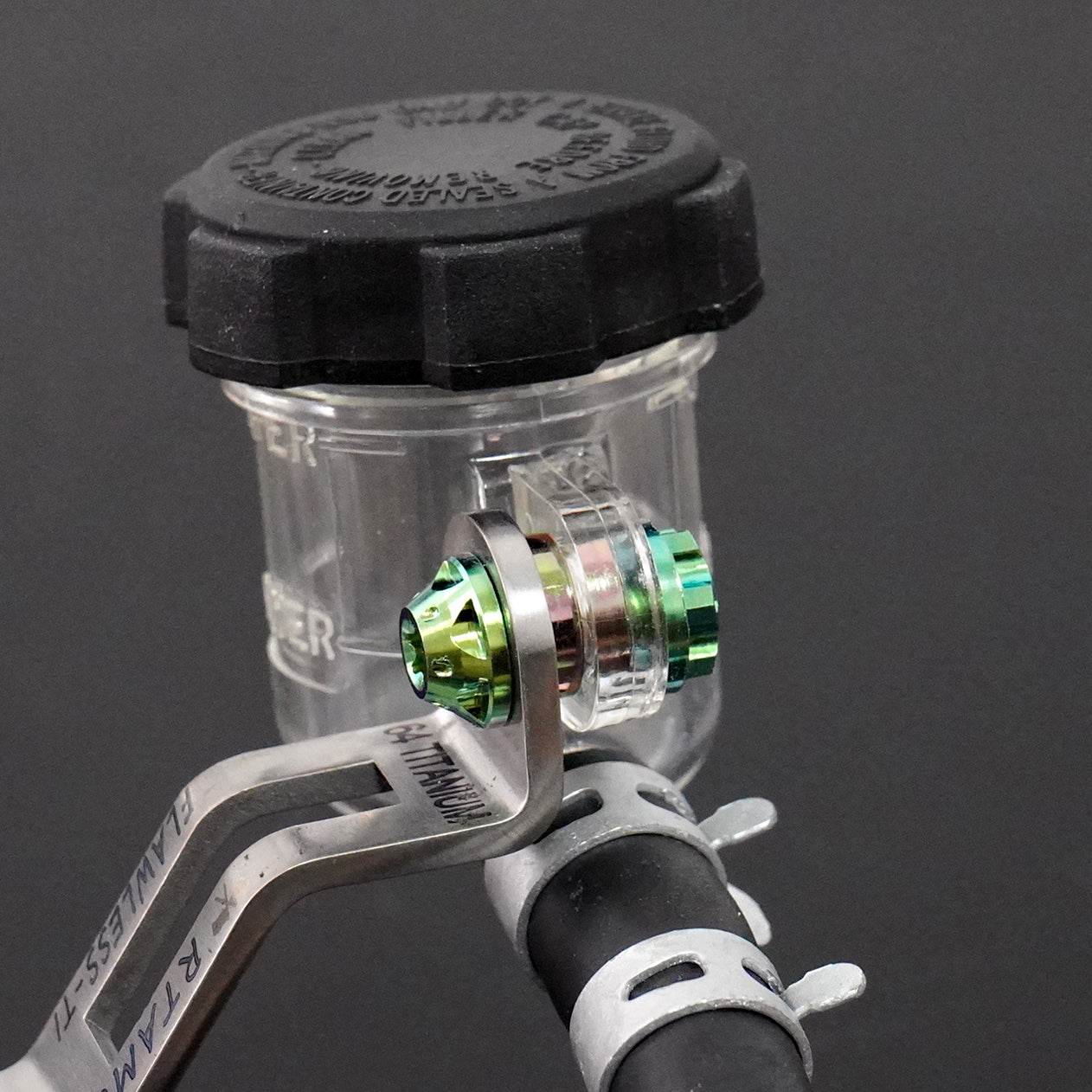 Titanium Oil Cup Bracket & Mount Bolts-W Model