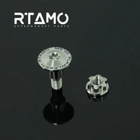 Titanium Big Oil Cup Cover & Brake Fluid Bolt Set for Brembo