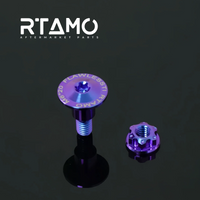 Titanium Big Oil Cup Cover & Brake Fluid Bolt Set for Brembo