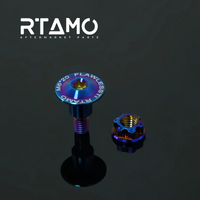 Titanium Big Oil Cup Cover & Brake Fluid Bolt Set for Brembo
