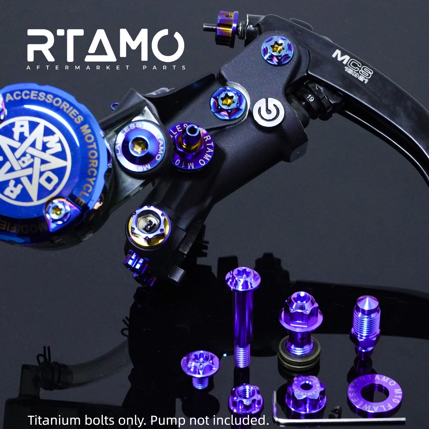 Titanium Brake Pump Bolt Kit Fit for Brembo MCS Pumps