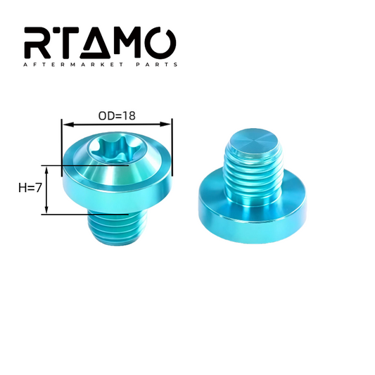 Titanium Rearview Mirror Bolt M10x10 T40