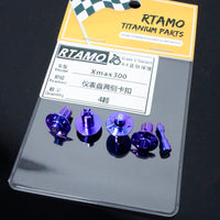 Titanium Dashboard Side Retainer Clips For Yamaha XMAX