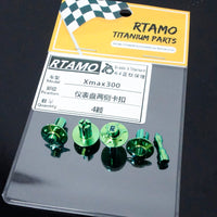 Titanium Dashboard Side Retainer Clips For Yamaha XMAX