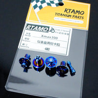 Titanium Dashboard Side Retainer Clips For Yamaha XMAX