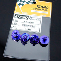 Titanium Dashboard Side Retainer Clips For Yamaha XMAX