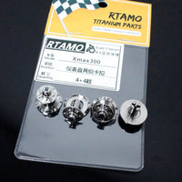 Titanium Dashboard Side Retainer Clips For Yamaha XMAX