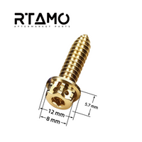 RTAMO Titanium Self-Tapping Bolt M6(OD=12mm)