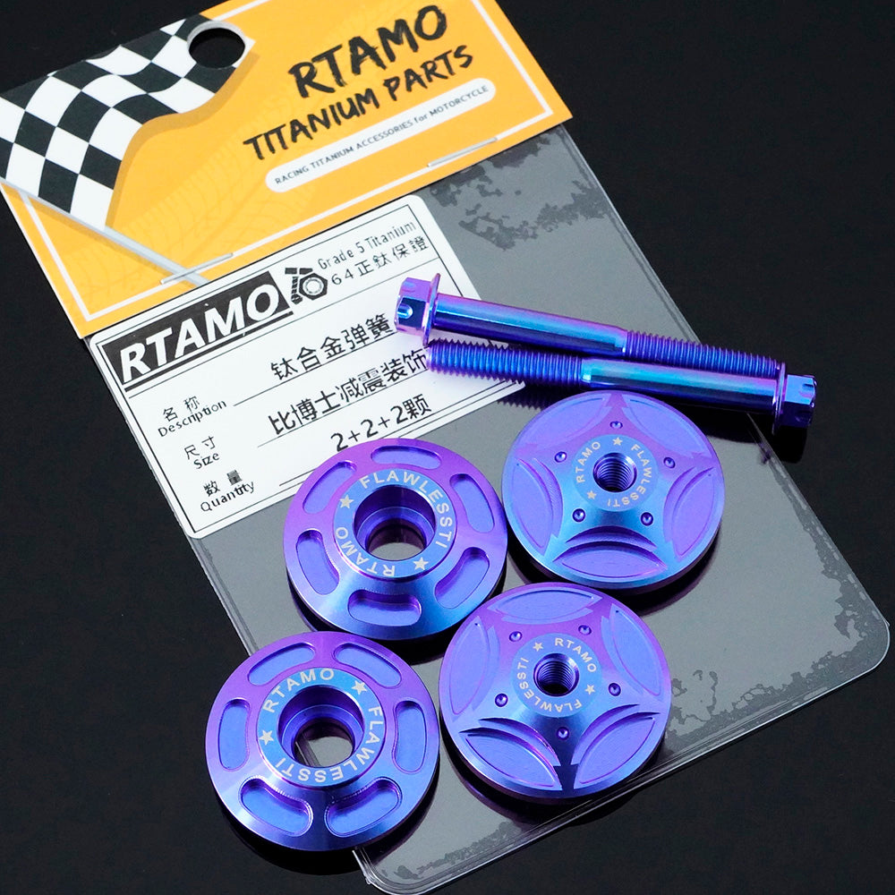 Titanium Shock Cap Set for BIBOSHI