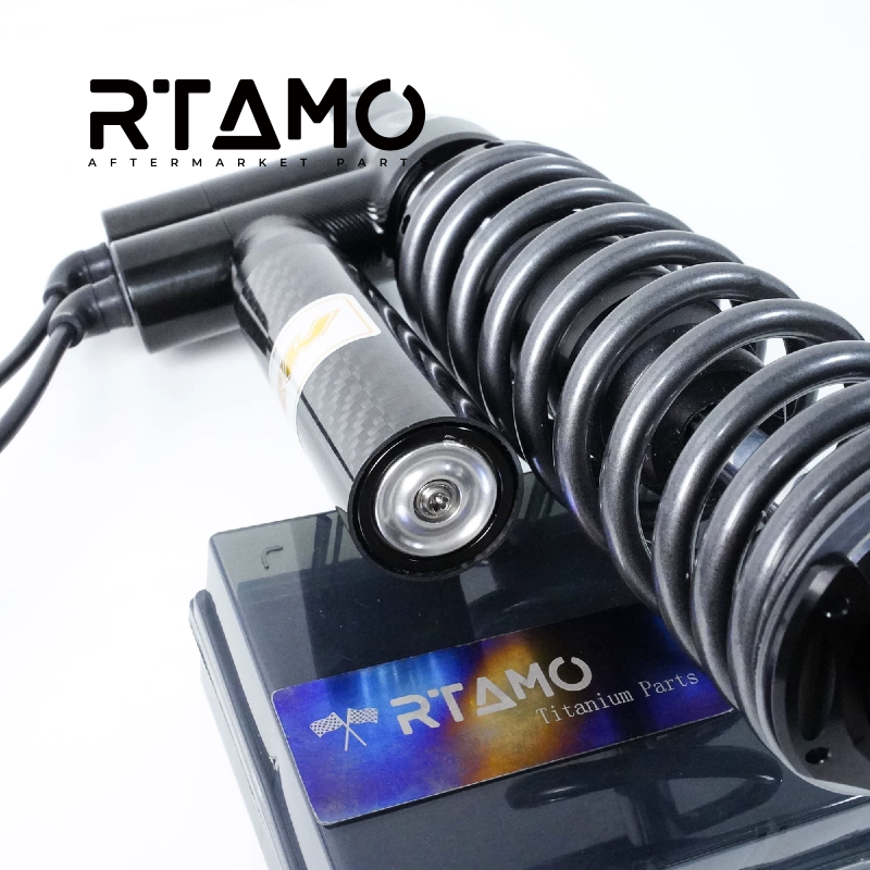 Titanium Inverted Fork Shock Gas Canister Decor Cap & Bolts for MSP