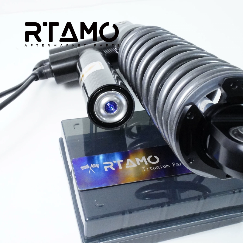 Titanium Inverted Fork Shock Gas Canister Decor Cap & Bolts for MSP