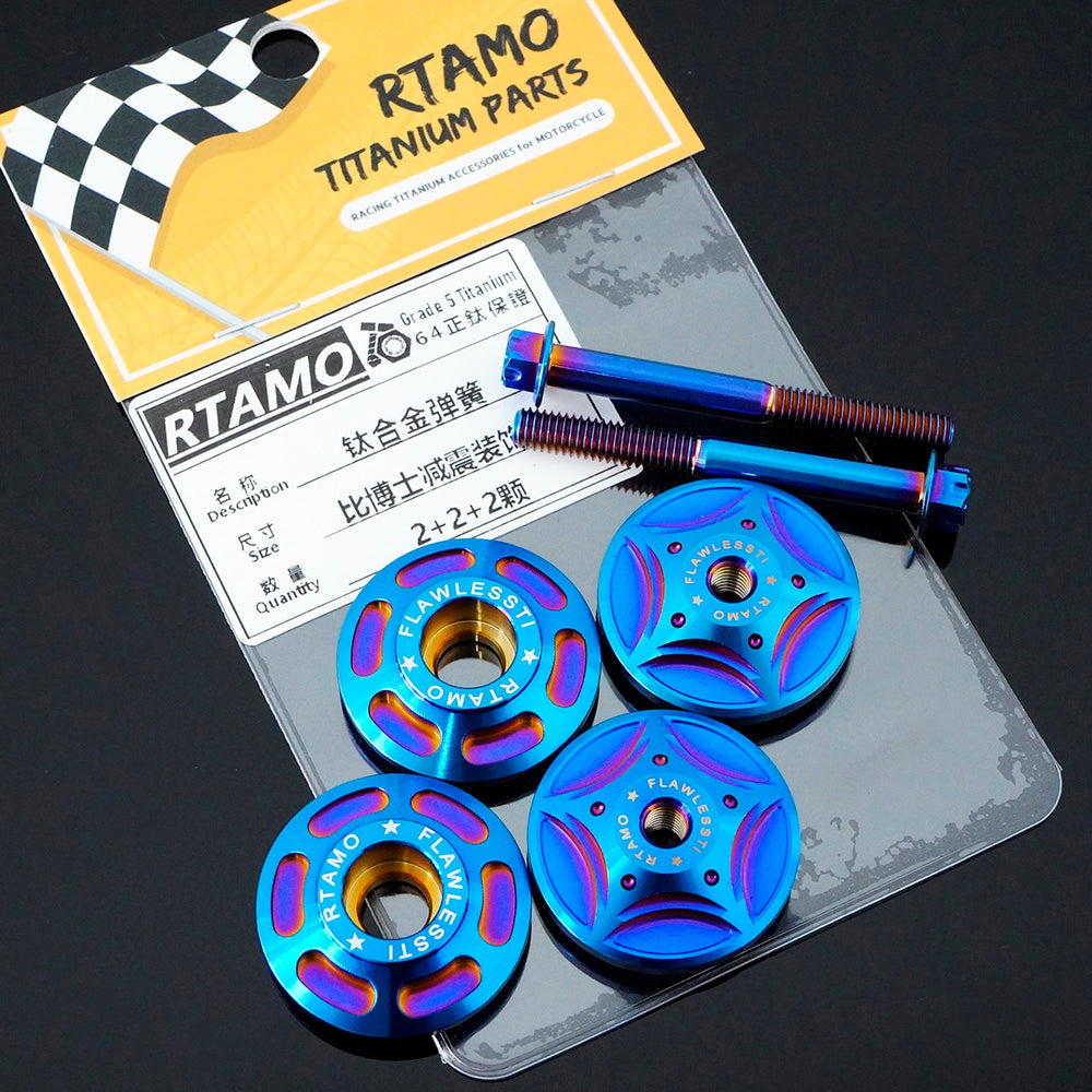 Titanium Shock Cap Set for BIBOSHI