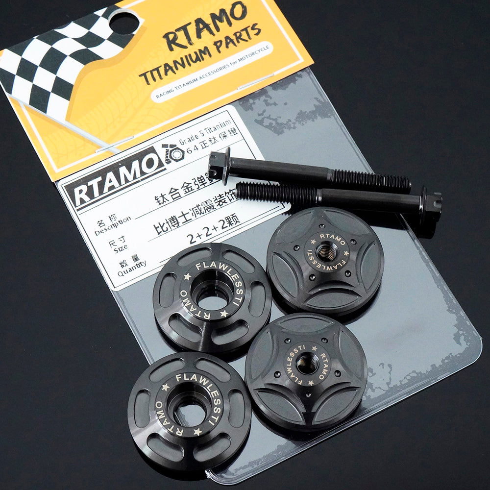 Titanium Shock Cap Set for BIBOSHI