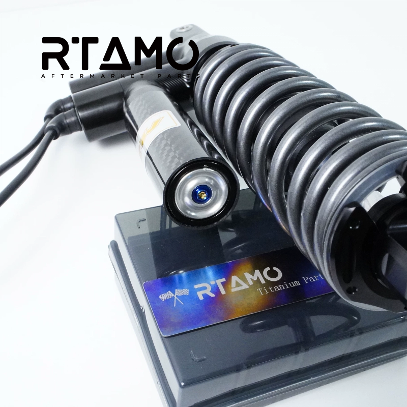 Titanium Inverted Fork Shock Gas Canister Decor Cap & Bolts for MSP