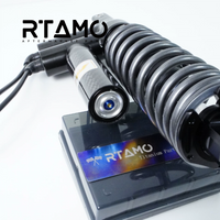 Titanium Inverted Fork Shock Gas Canister Decor Cap & Bolts for MSP