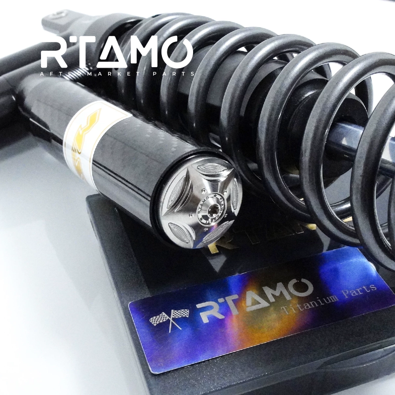 Titanium Inverted Fork Shock Gas Canister Decor Cap & Bolts for MSP