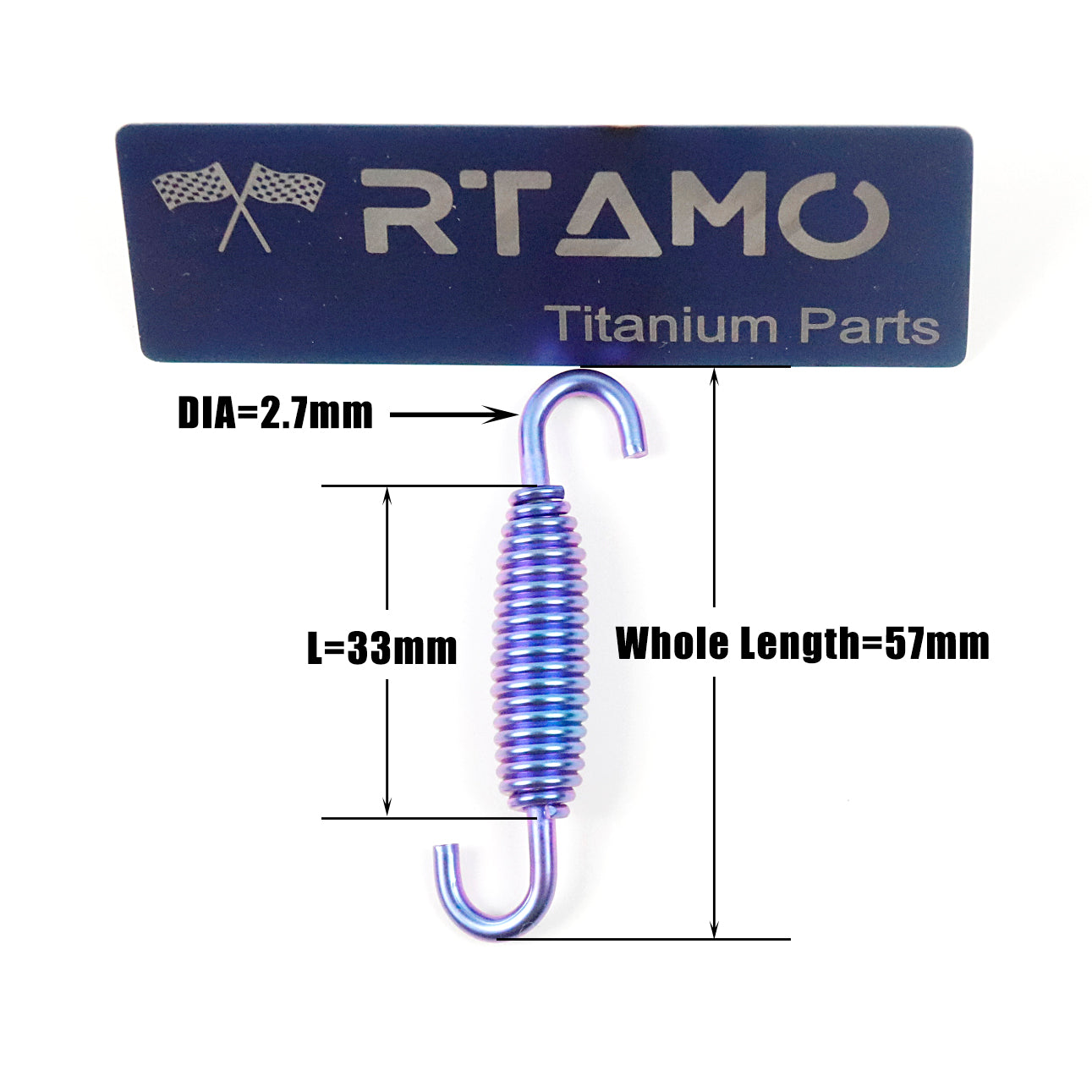 Titanium Pipe Springs for Motorcycle(2 pcs)