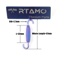 Titanium Pipe Springs for Motorcycle(2 pcs)