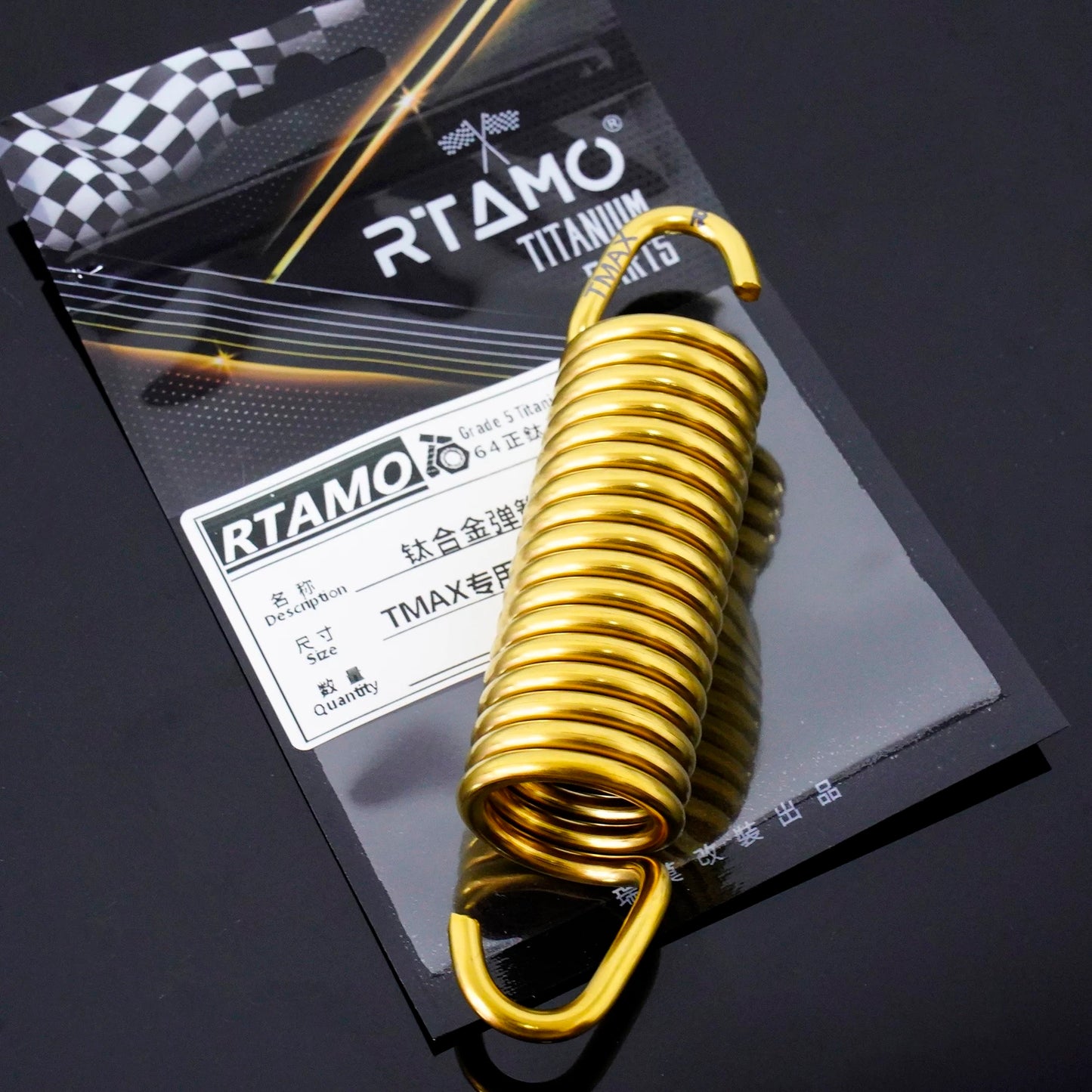 Titanium Center & Side Springs for Yamaha Tmax 560