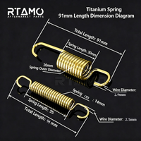 Titanium Side & Center Springs for 80/91/105/108/113/150/152mm