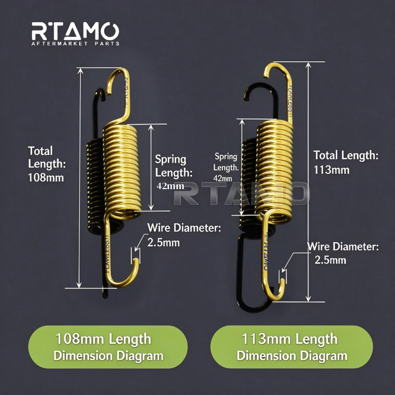 Titanium Side & Center Springs for 80/91/105/108/113/150/152mm