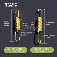 Titanium Side & Center Springs for 80/91/105/108/113/150/152mm