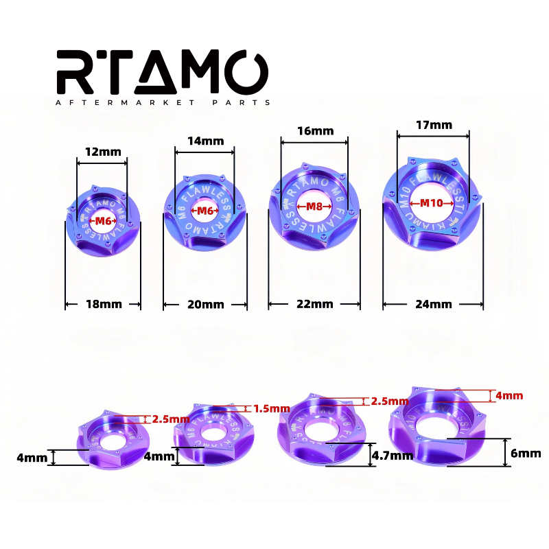 Titanium Step Washer M6-M10