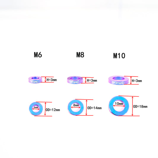 Titanium Spacer Washer M6/M8/M10