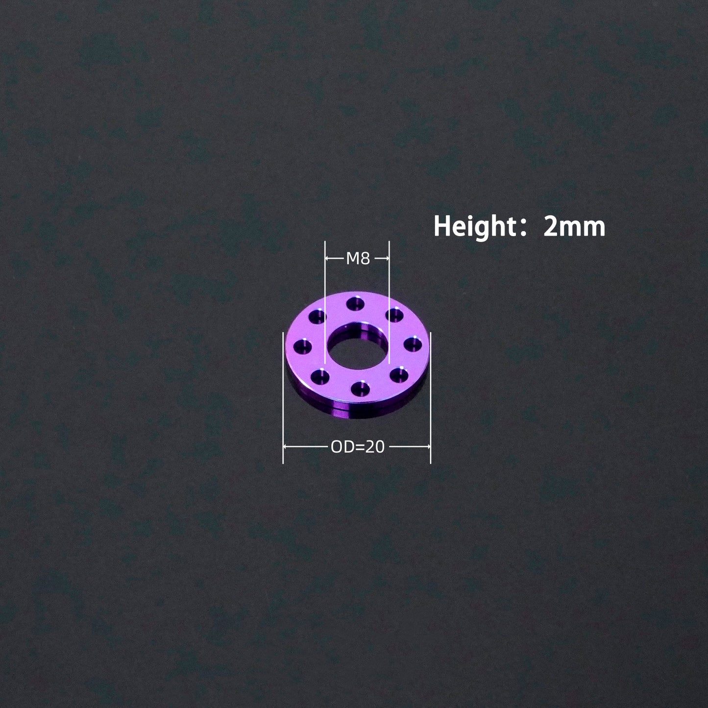 Titanium Eight Hole Washer M6/M8