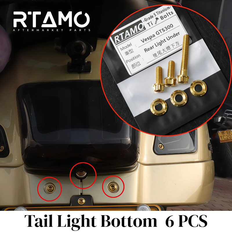 Titanium Bolt Set Fit for Vespa GTS300